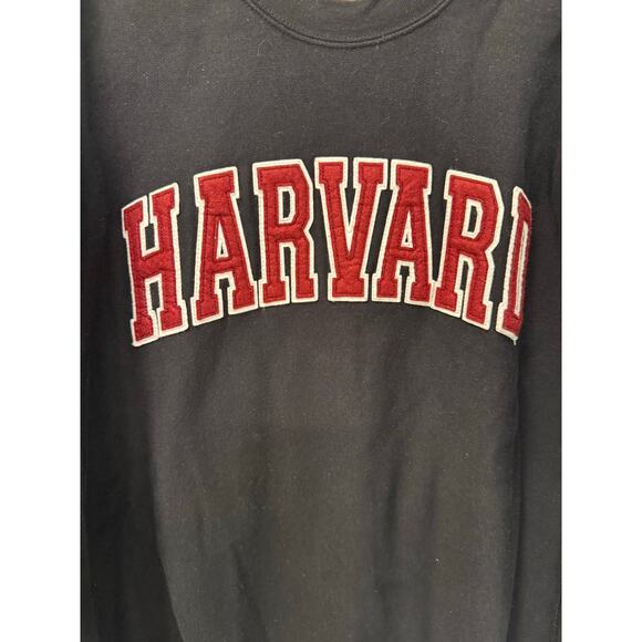 MV Sport Pro-Weave Sweatshirt Unisex Small Black Fleece Lined Harvard University - Picture 3 of 5